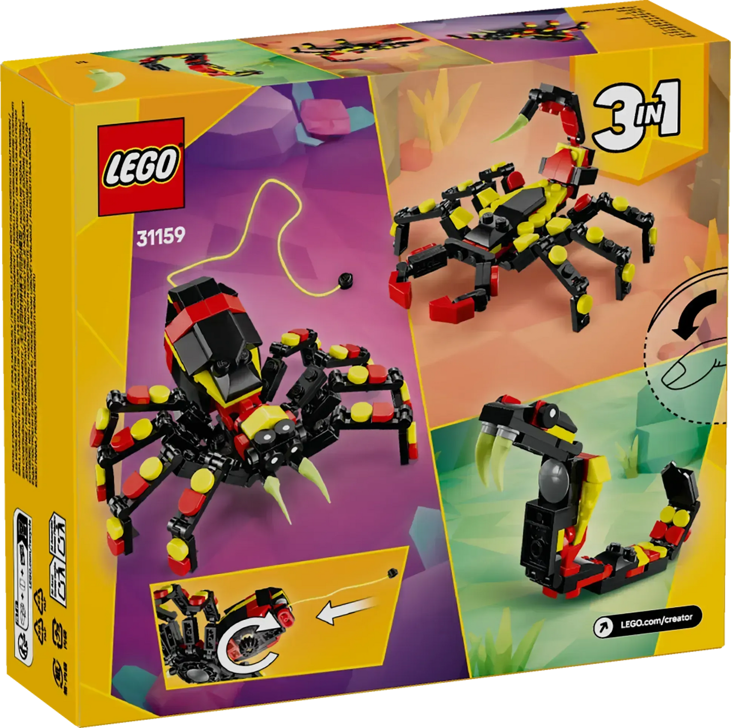 LEGO Wilde dieren: Spannende Spin 31159 Creator 3-in-1