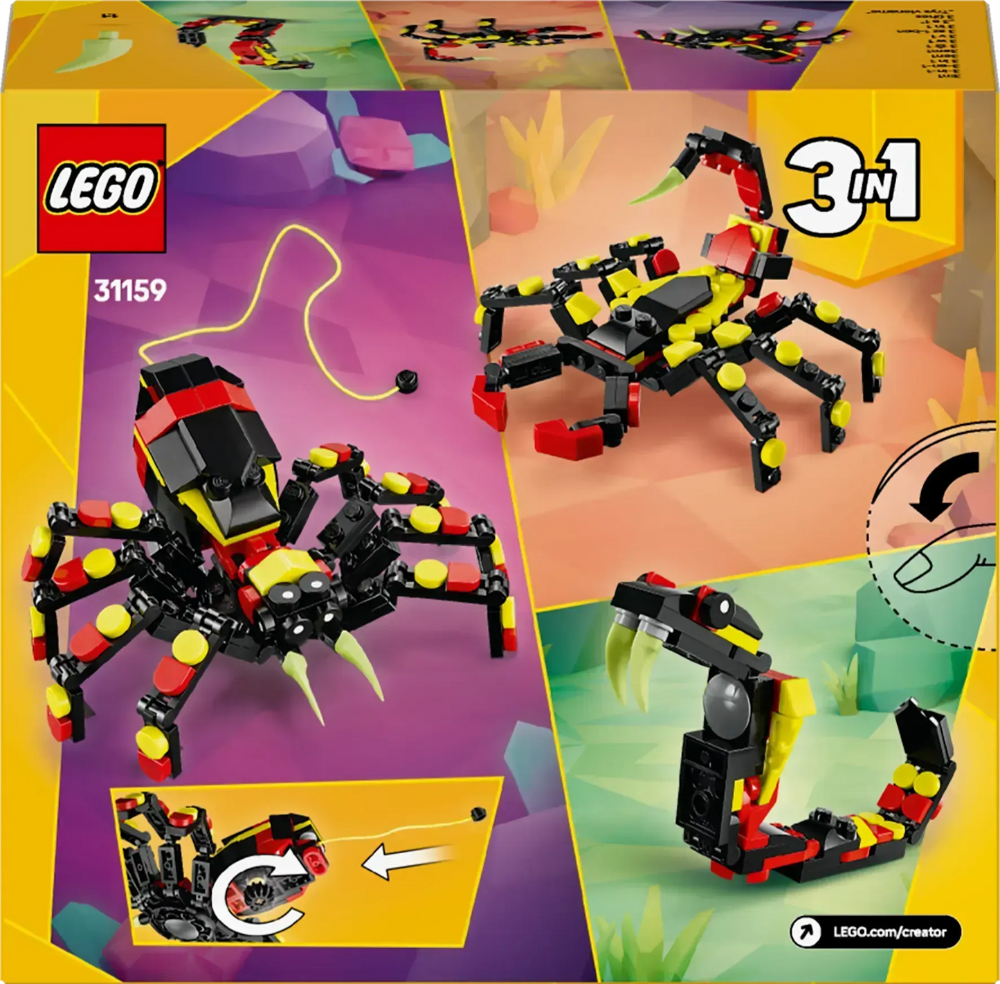 LEGO Wilde dieren: Spannende Spin 31159 Creator 3-in-1