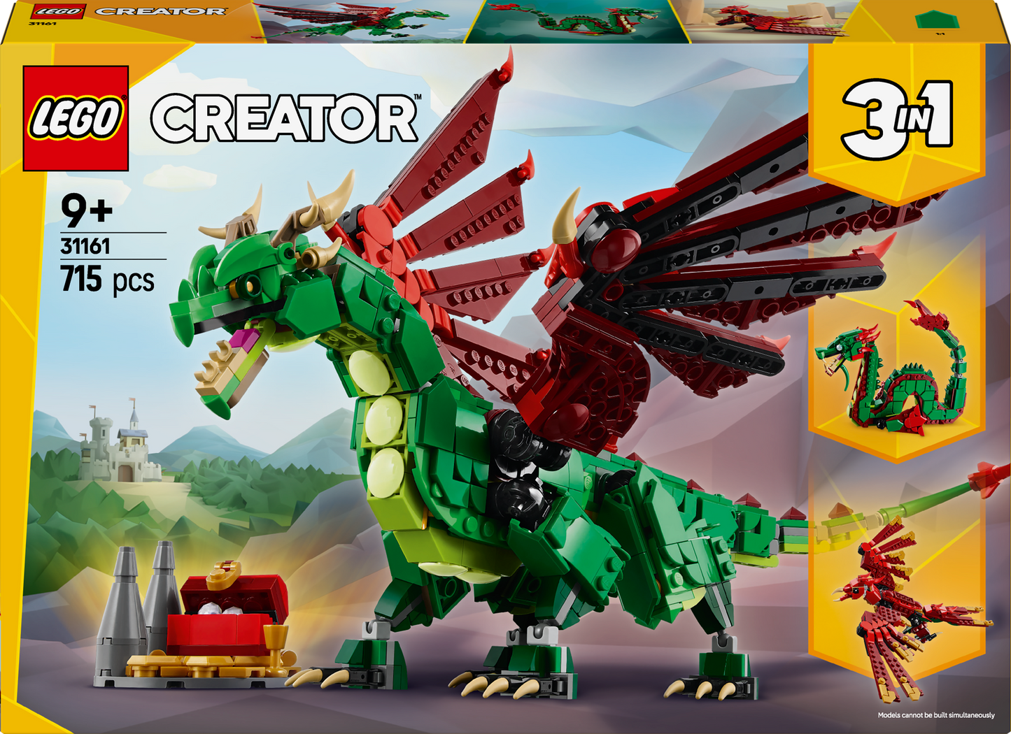 LEGO Middeleeuwse Draak 31161 Creator 3-in-1 (Pre-Order: januari 2025)