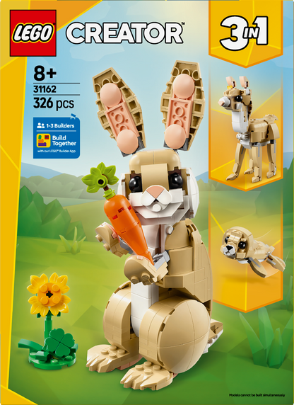 LEGO Cute Bunny 31162 Creator 3-in-1 (Pre-Order: January 2025)