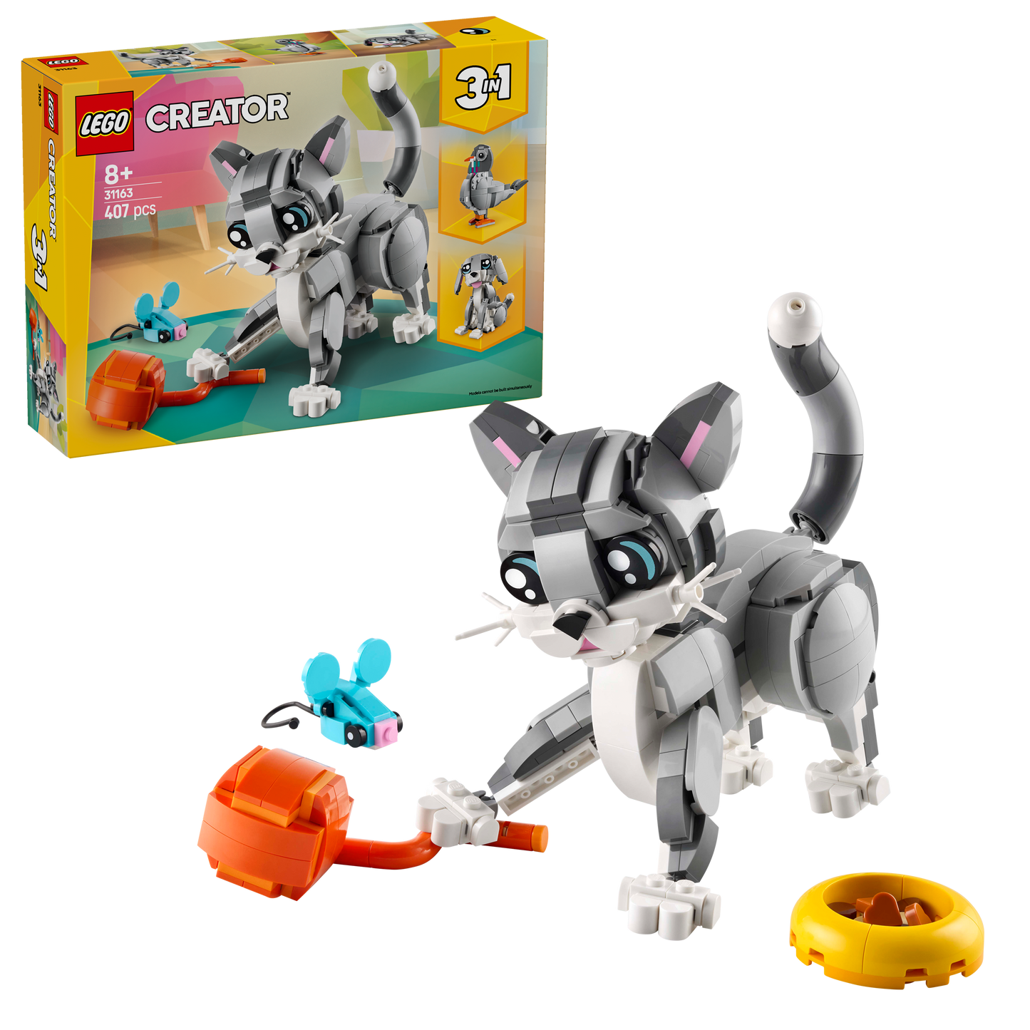 LEGO Speelse kat 31163 Creator 3-in-1 (Pre-Order: januari 2025)