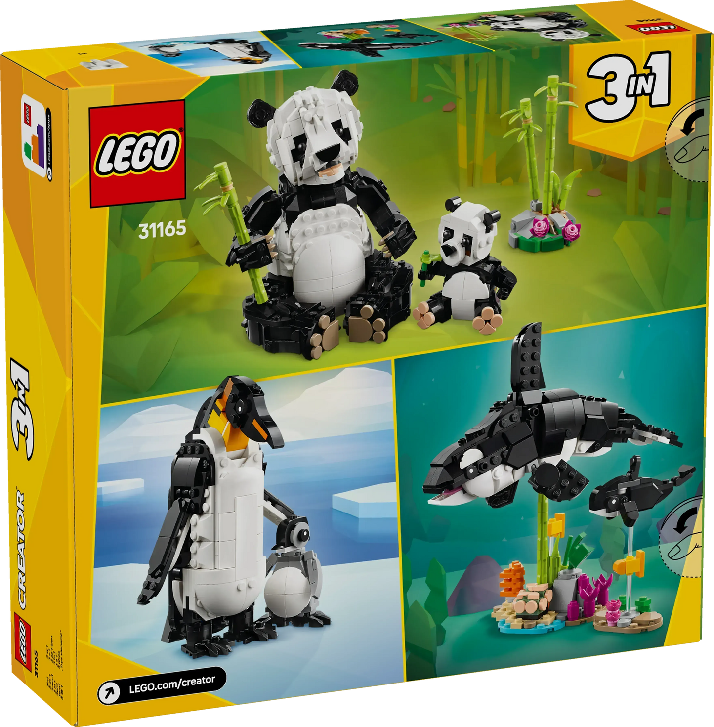LEGO Wilde dieren: Pandafamilie 31165 Creator 3-in-1