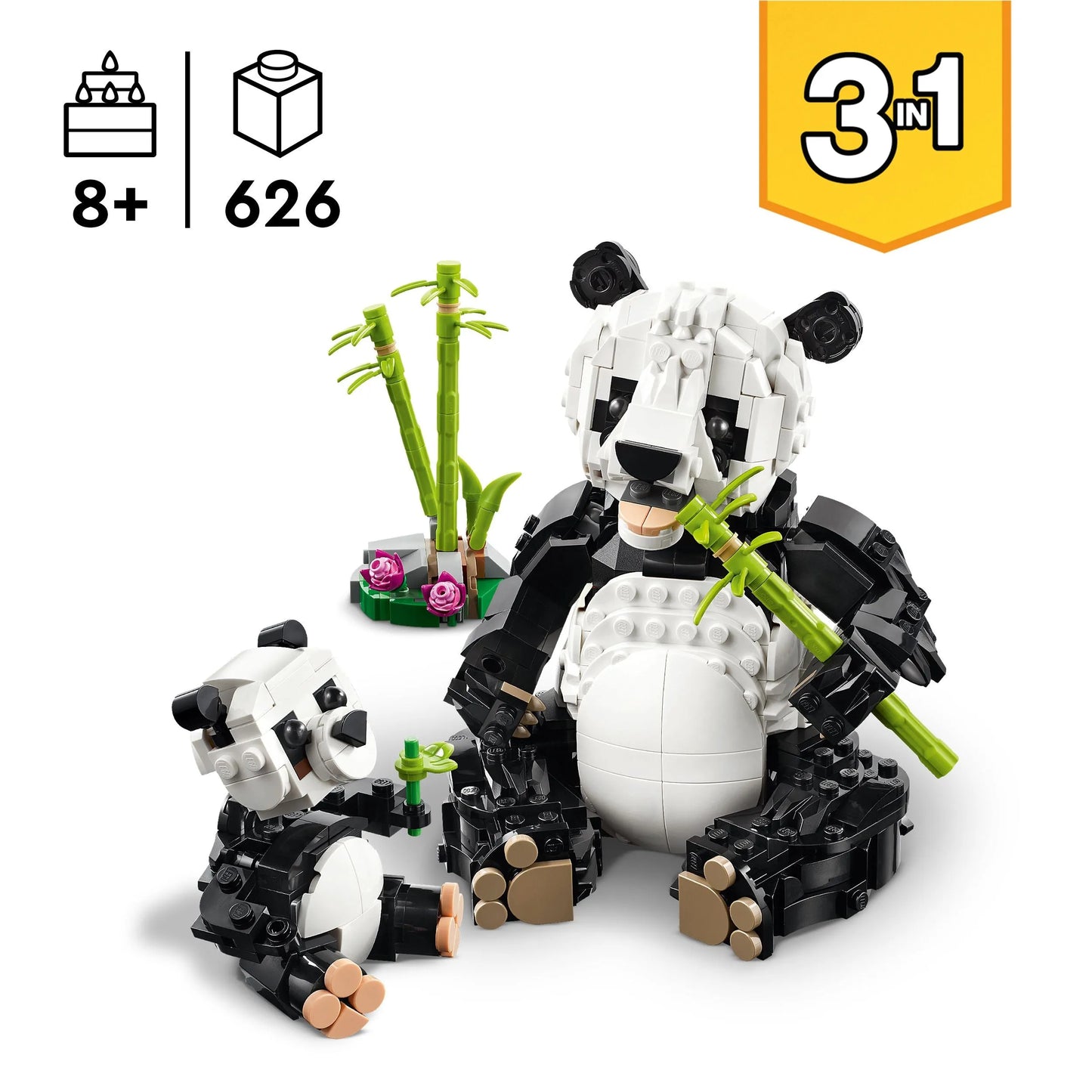 LEGO Wilde dieren: Pandafamilie 31165 Creator 3-in-1