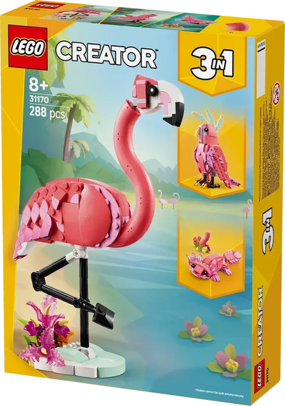 LEGO Wilde dieren Roze Flamingo 31170 Creator (Pre-Order: maart 2025)