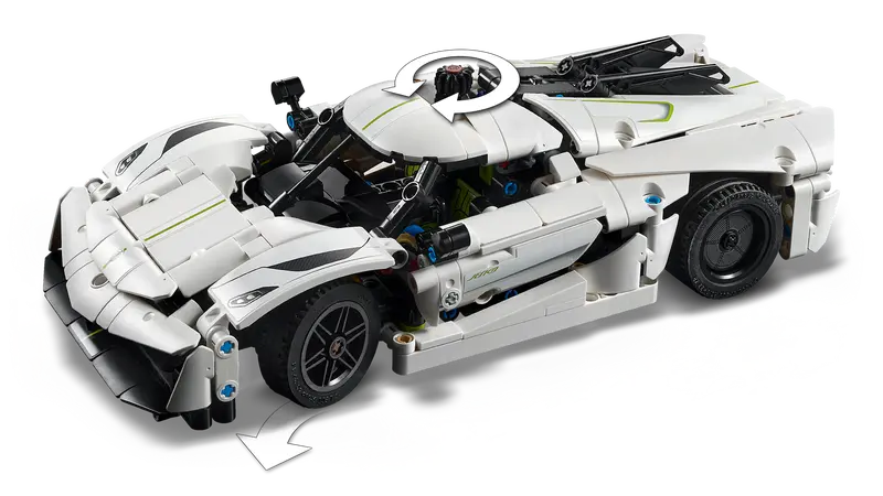 LEGO Koenigsegg Jesko Absolut Hypercar (wit) 42184 Technic