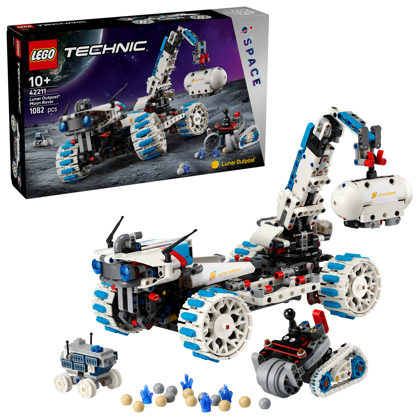LEGO Lunar Outpost Moon Rover Space Vehicle 42211 Technic