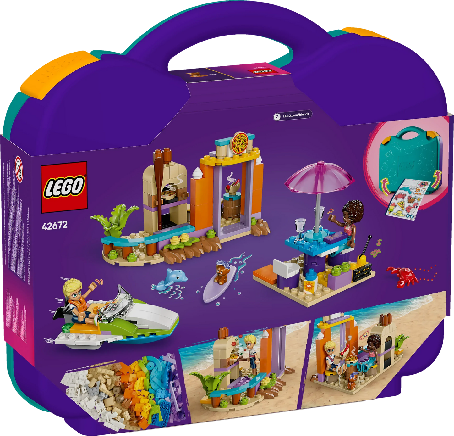 LEGO Creatieve strand en reiskoffer 42672 Friends