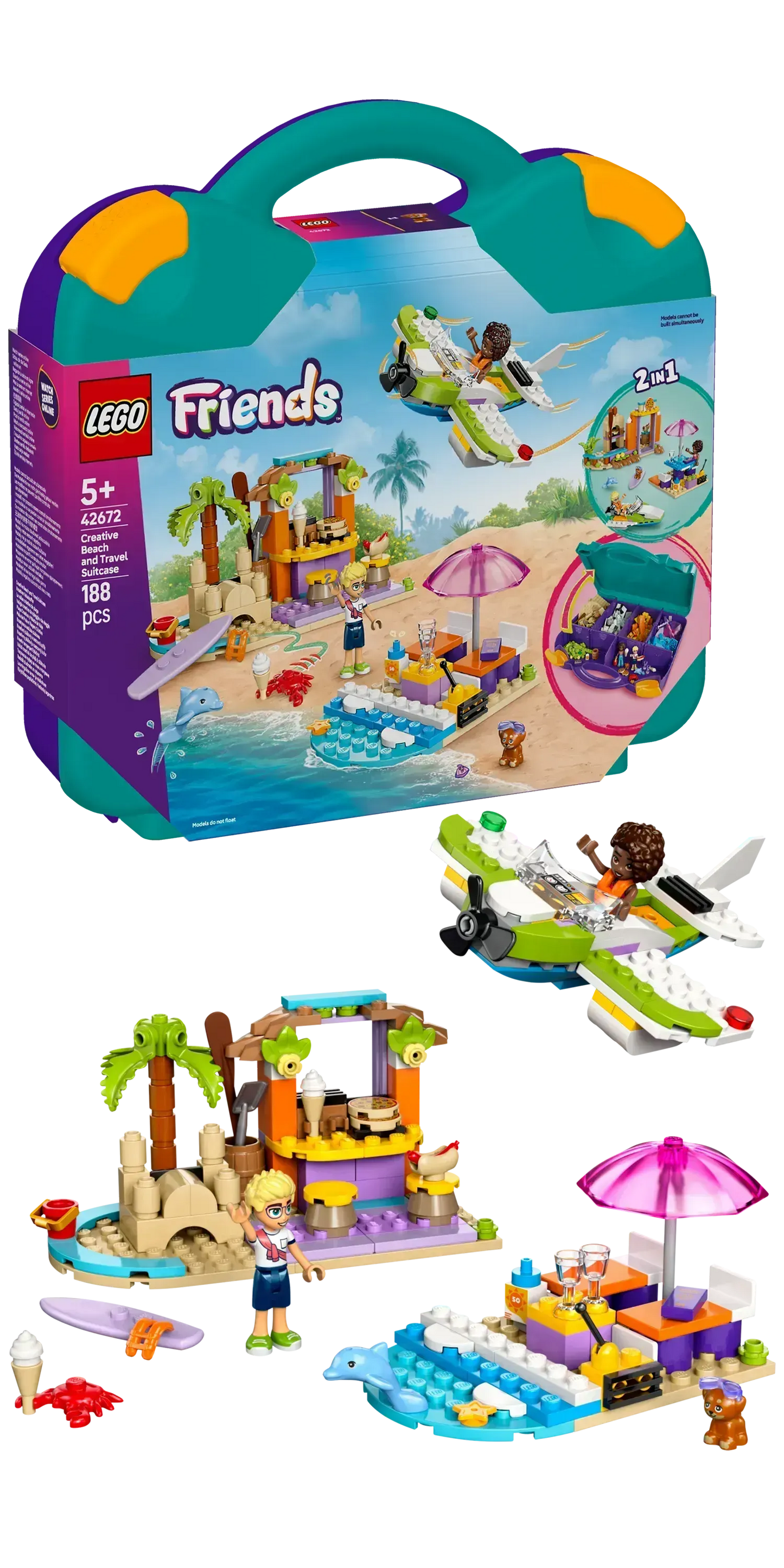 LEGO Creatieve strand en reiskoffer 42672 Friends