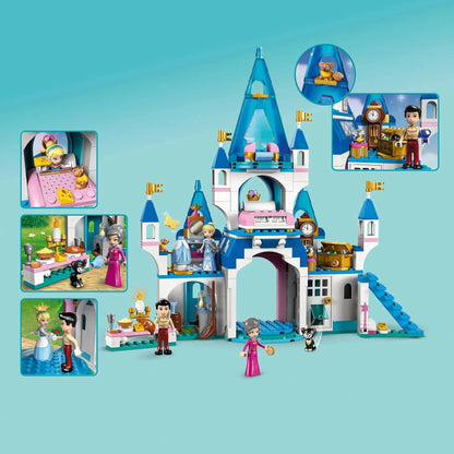 LEGO Het Disney kasteel van Assepoester en de knappe prins 43206 Disney