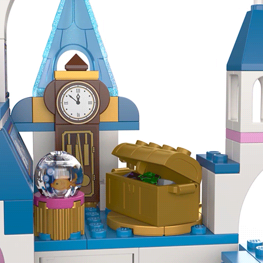 LEGO Het Disney kasteel van Assepoester en de knappe prins 43206 Disney