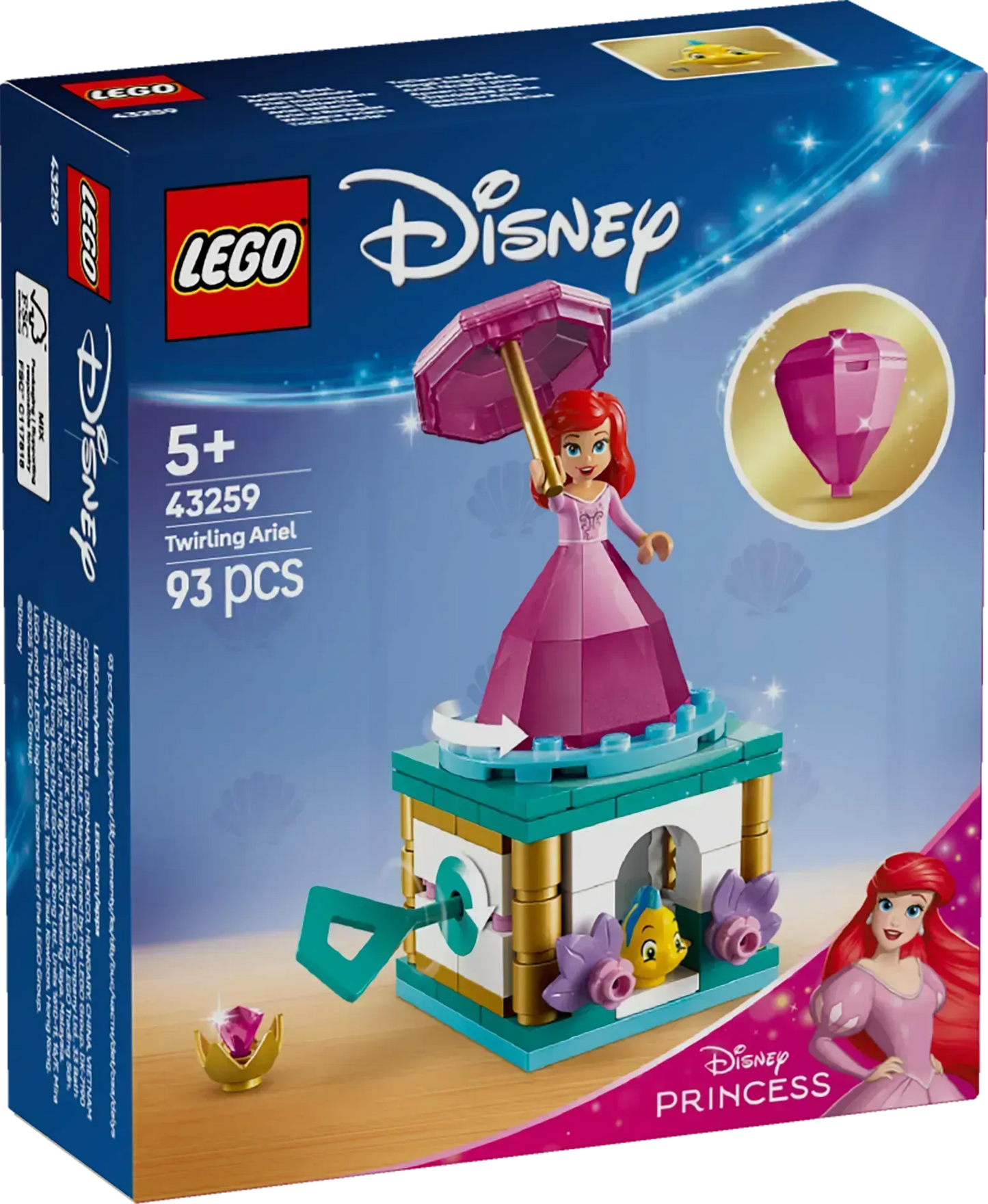 LEGO Draaiende Ariel 43259 Disney