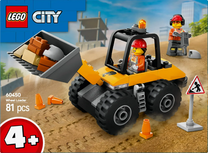 LEGO Yellow Wheel Loader Excavator 60450 City (Pre-Order: January 2025)