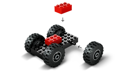 LEGO Gele Wiellader graafmachine 60450 City