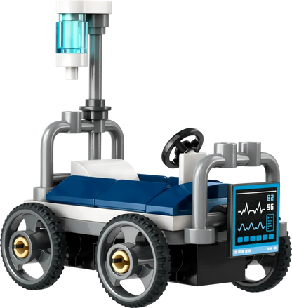 LEGO Raceauto pakket: vliegtuig vs ziekenhuisbed 60459 City