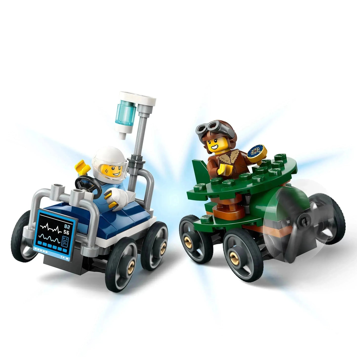 LEGO Raceauto pakket: vliegtuig vs ziekenhuisbed 60459 City
