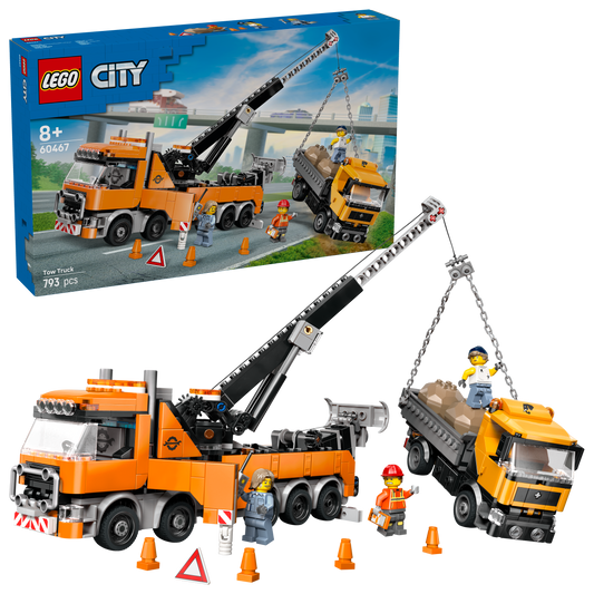 LEGO Zware sleepwagen met kraan 60467 City