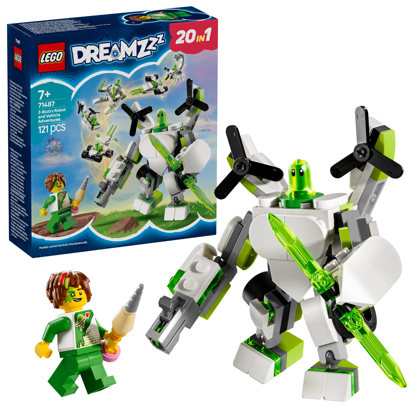 LEGO Z-Blobs robot- & voertuig avontuur 71487 Dreamzzz (Pre-Order: januari 2025)