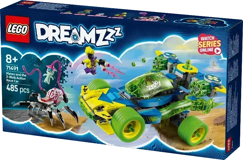 LEGO 71491 Mateo en het Z-Blob Actievoertuig, Race door de Droomwereld!

Dompel je onder in de spannende wereld van LEGO DREAMZzz met de set 71491 Mateo en het Z-Blob Actievoertuig!

Deze set, geïnspireerd op de populaire tv-serie, is perfect voor jonge avonturiers die van snelheid en fantasie houden. Bouw het coole actievoertuig van Mateo en zijn kleverige vriend Z-Blob en race door de Droomwereld om de dag te redden!