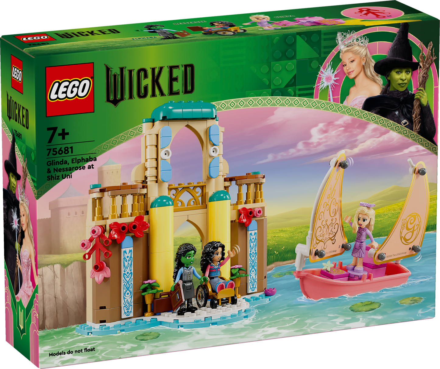 LEGO Glinda, Elphaba and Nessarose at Shiz University 75681 Wicked (Pre-Order: October)