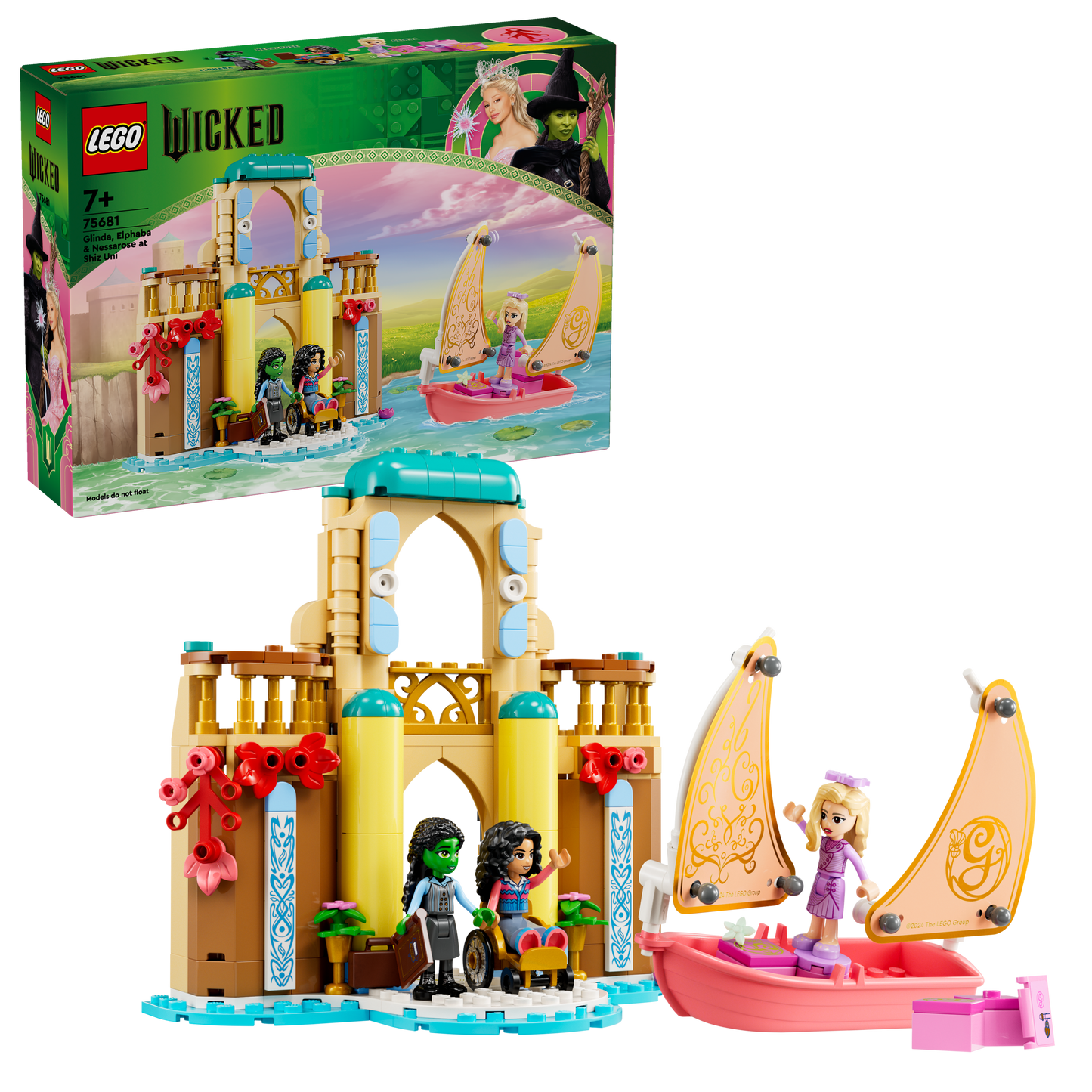 LEGO Glinda, Elphaba en Nessarose op Shiz University 75681 Wicked (Pre-Order: oktober)