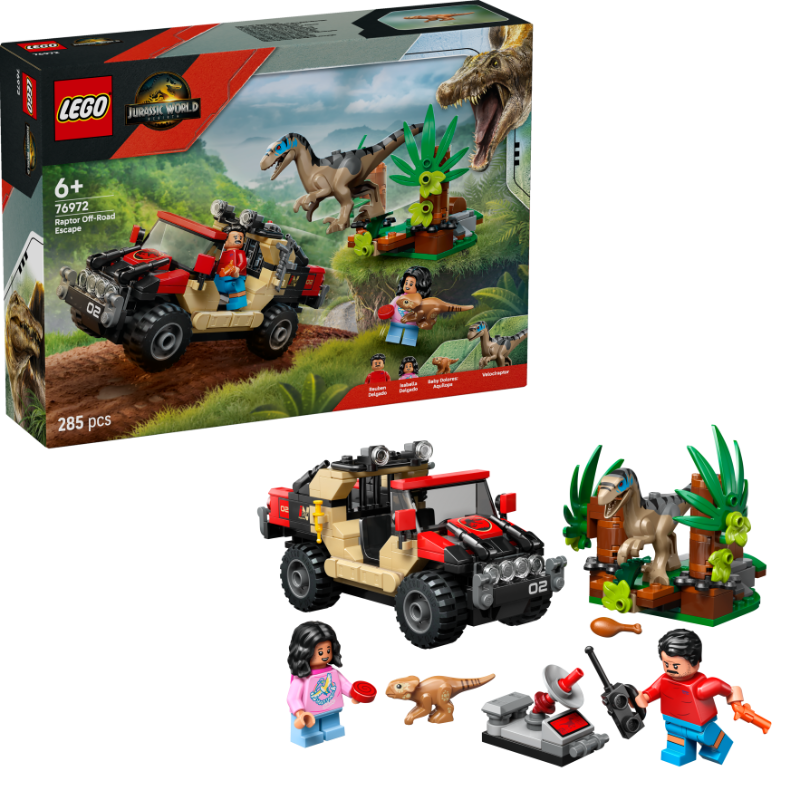 LEGO Raptor Off-Road Ontsnapping 76972 Jurassic World (Pre-Order: Juni)