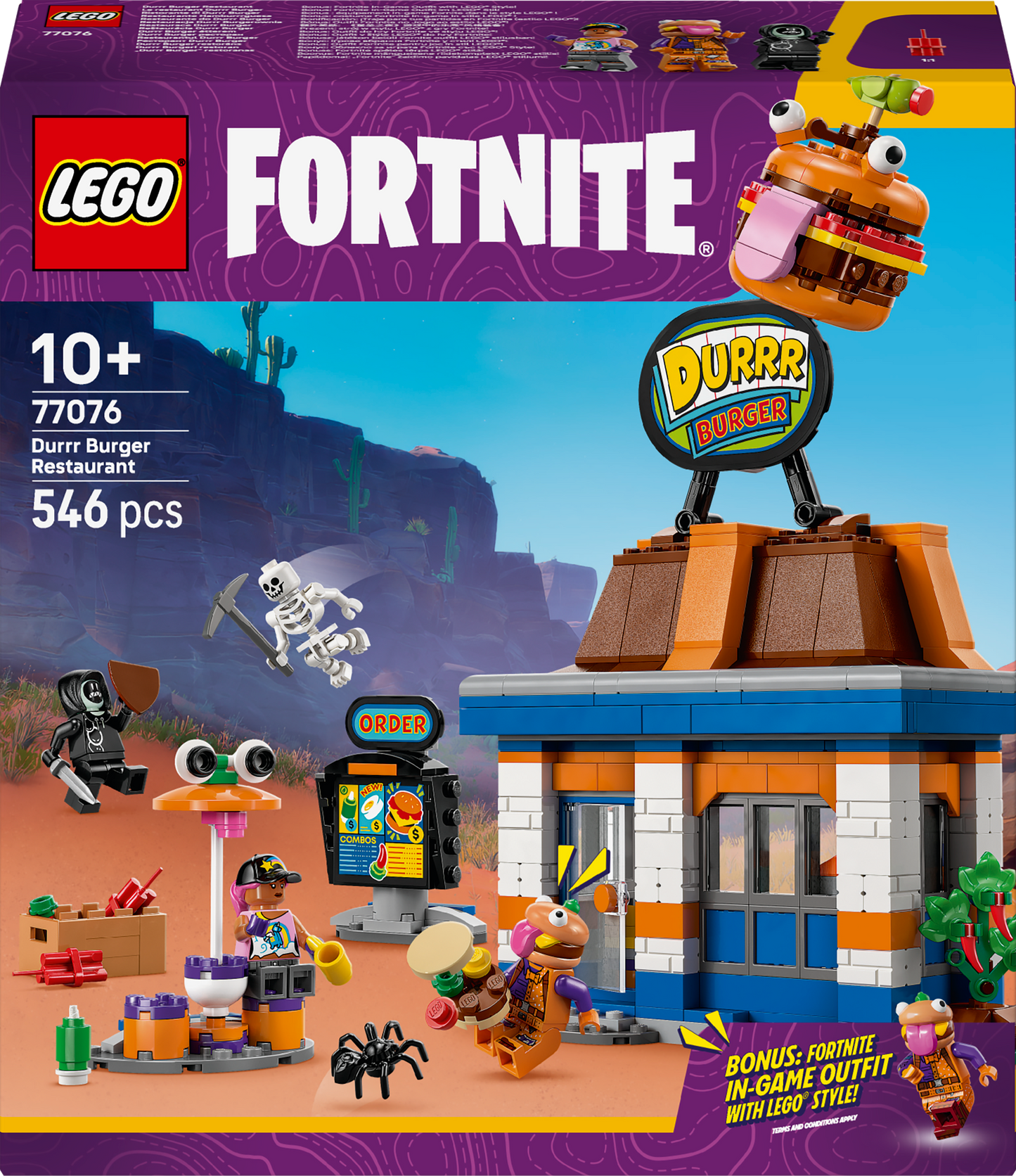 LEGO Durrr Burger Restaurant 77076 Fortnite
