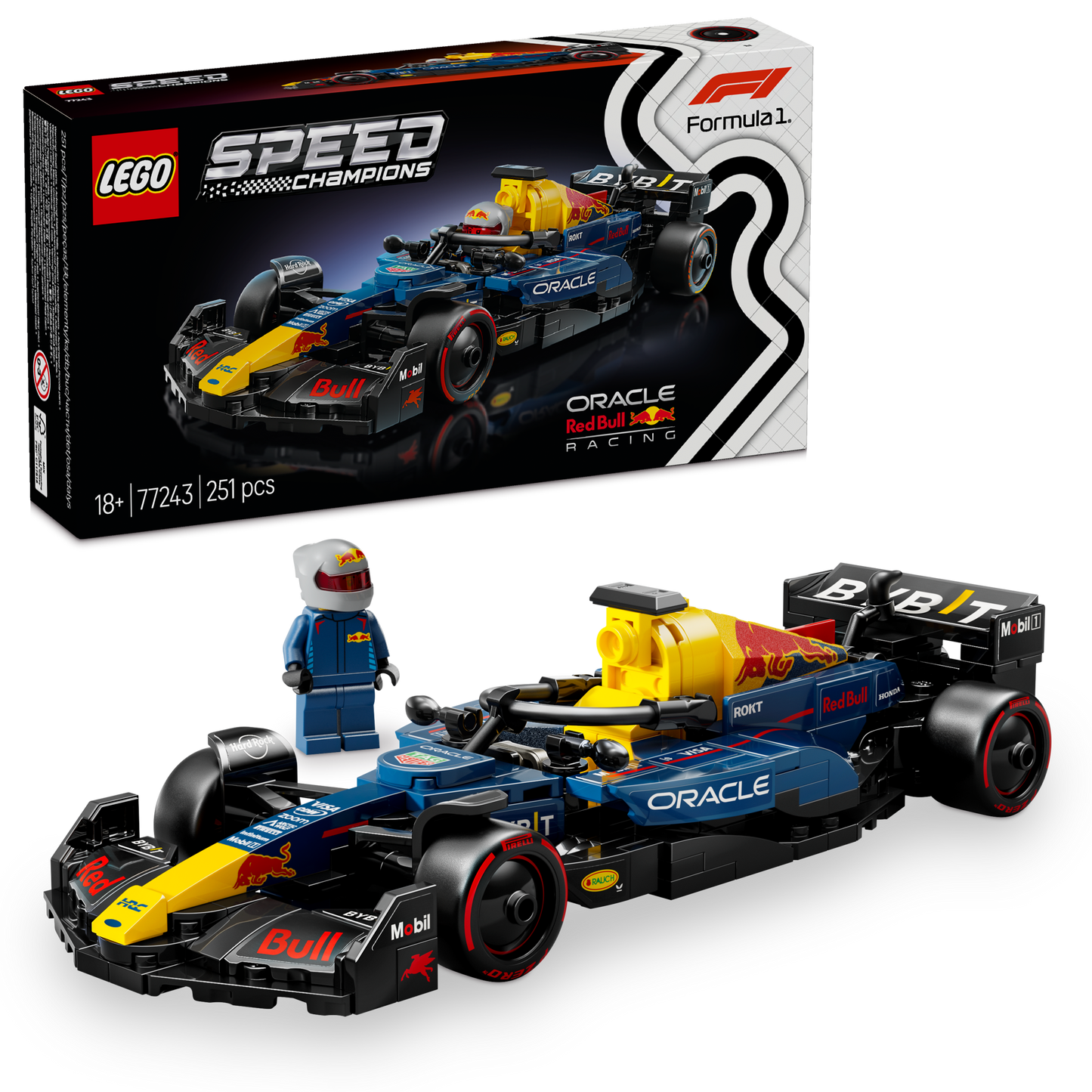 LEGO Red Bull Racing F 1 Formule Max Verstappen 77243 Speedchampions
