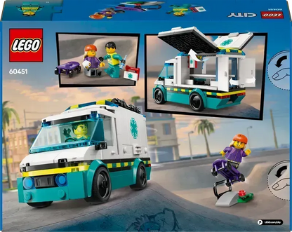 LEGO Ambulance met broeders 60451 City