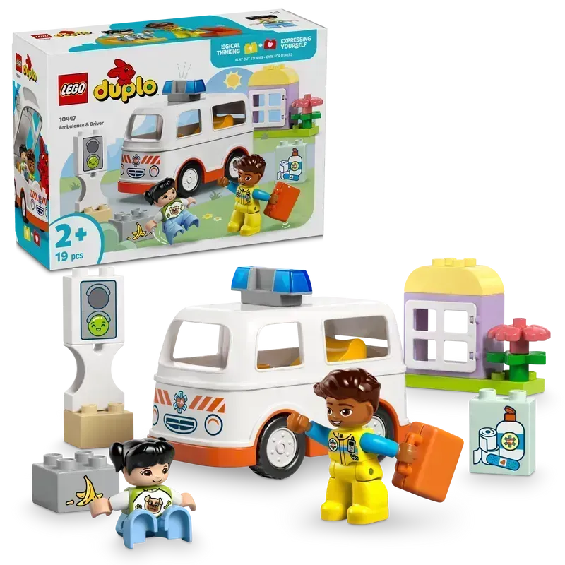 LEGO Ambulance met chauffeur 10447 DUPLO