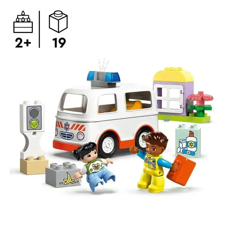 LEGO Ambulance met chauffeur 10447 DUPLO