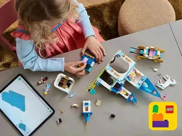 LEGO Assepoesters kasteel en paardenkoets 43275 Disney