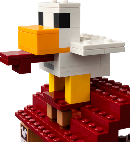 LEGO De Ghast-ballon aanval op het dorp 21273 Minecraft