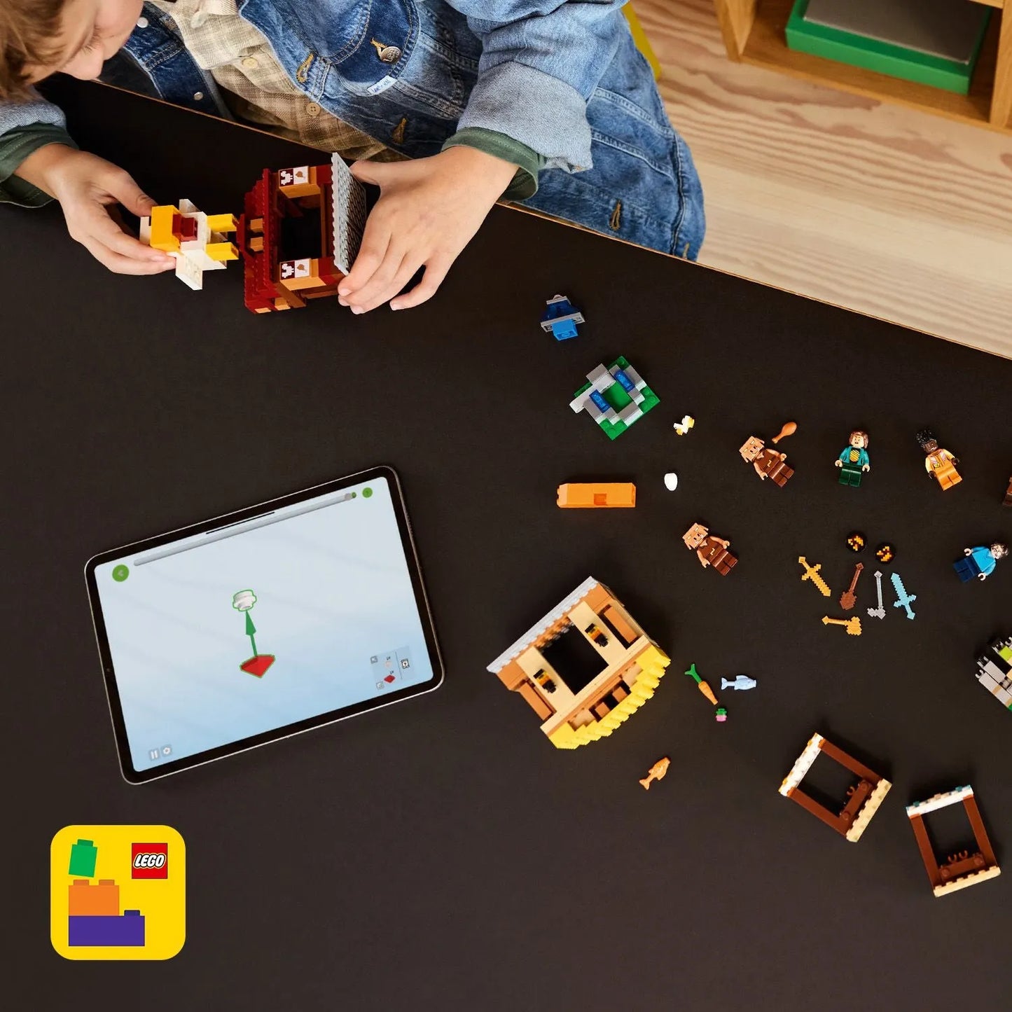 LEGO De Ghast-ballon aanval op het dorp 21273 Minecraft