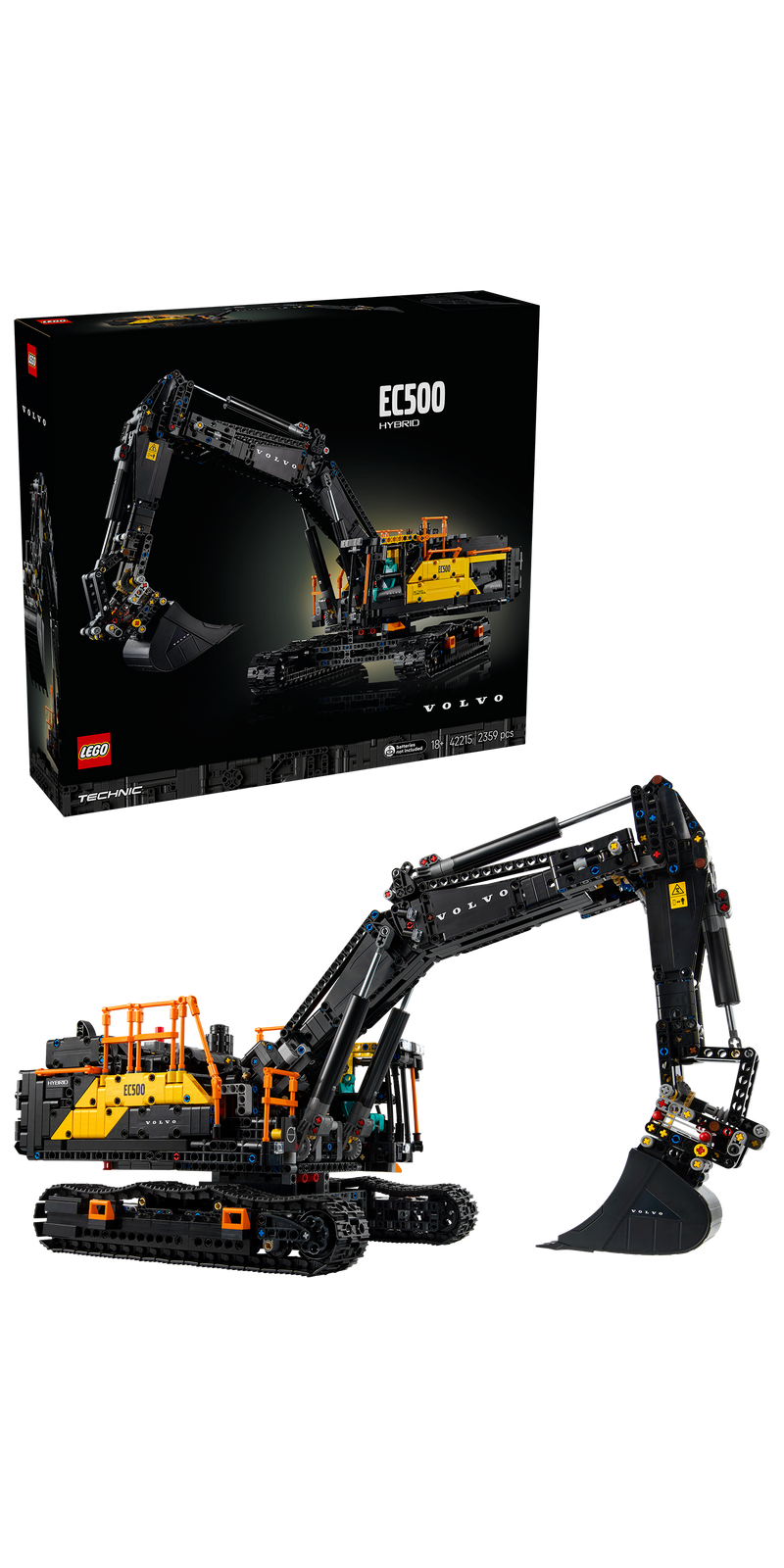 LEGO Volvo EC500 Hybride Rupsgraafmachine 42215 Technic
