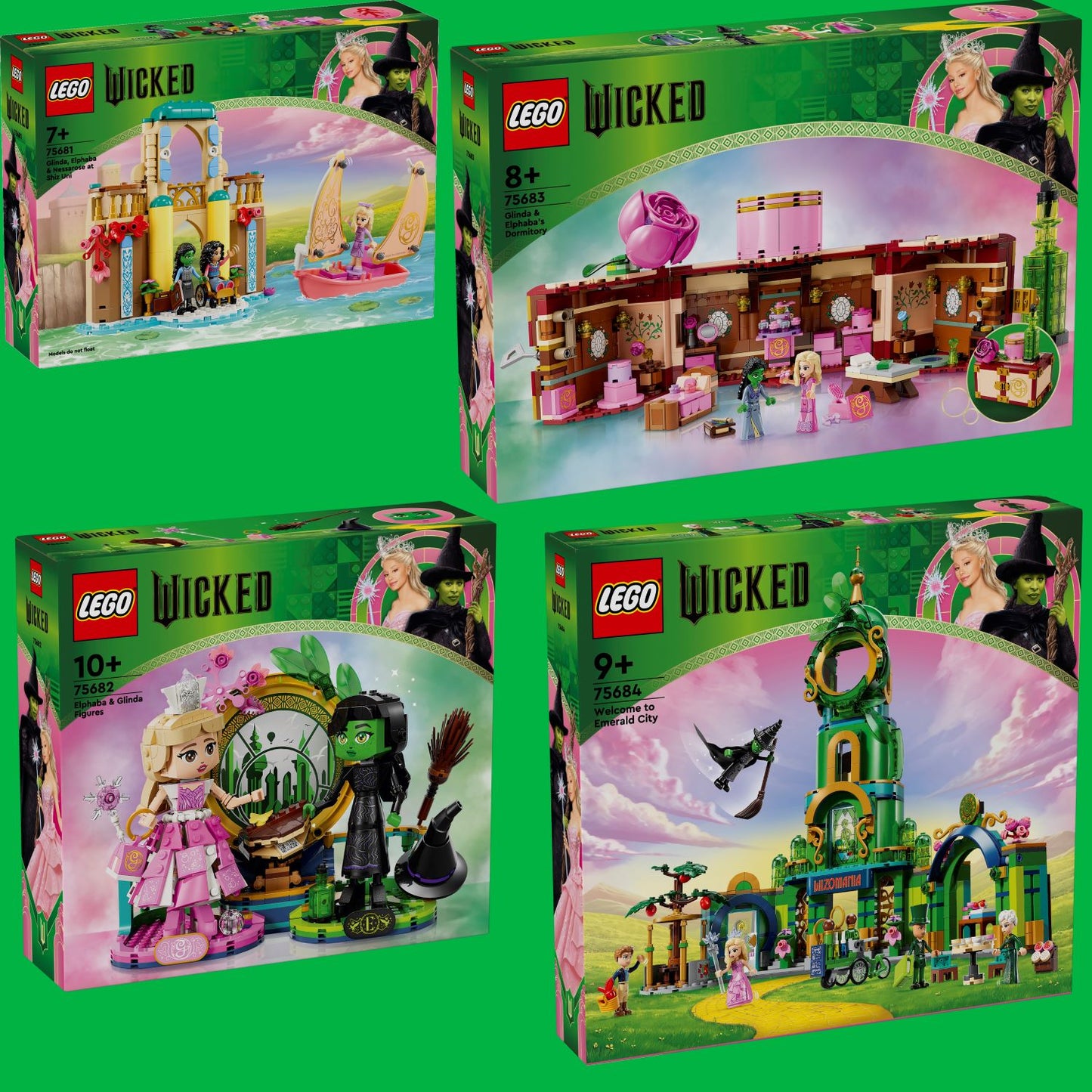 LEGO Wicked: 75681, 75682, 75683 &amp; 75684 (Pre-Order: October