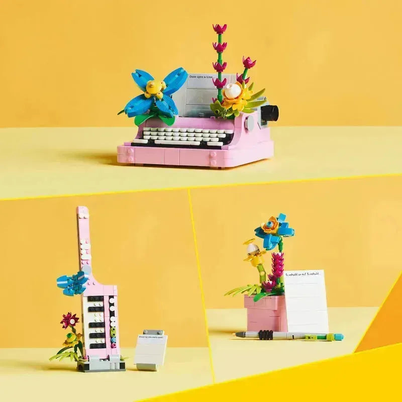 LEGO Typemachine met bloemen 31169 Creator 3-in-1