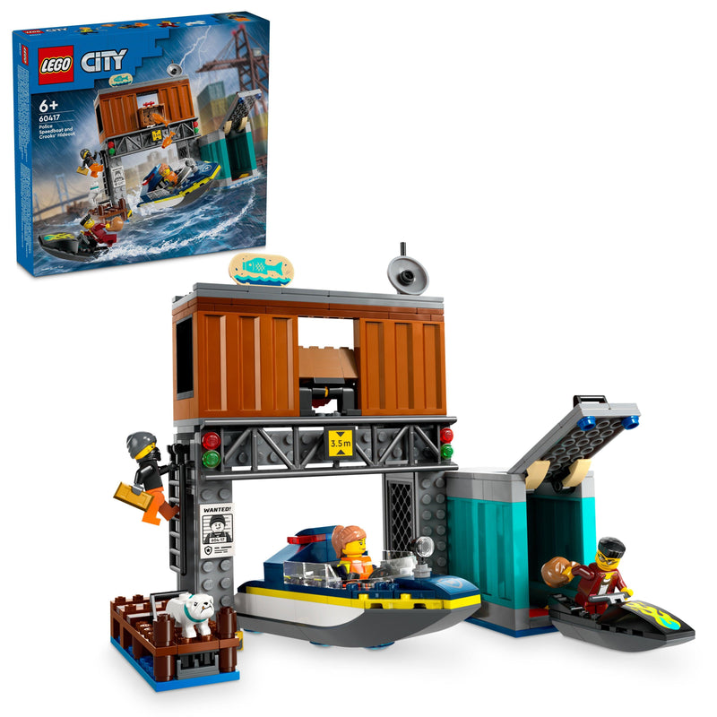 LEGO Politiespeedboot en boevenschuilplaats 60417 City LEGO CITY @ 2TTOYS LEGO €. 32.49