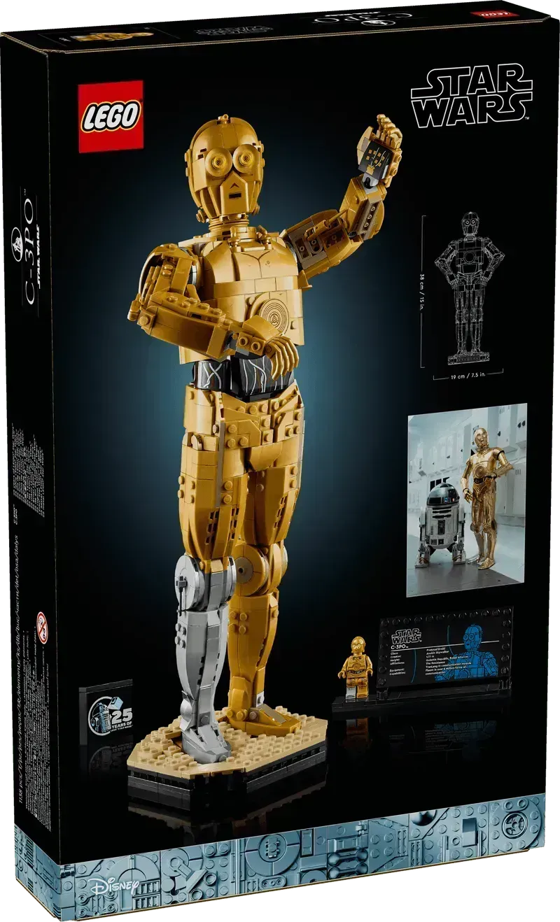 LEGO C-3PO; Golden robot 75398 StarWars