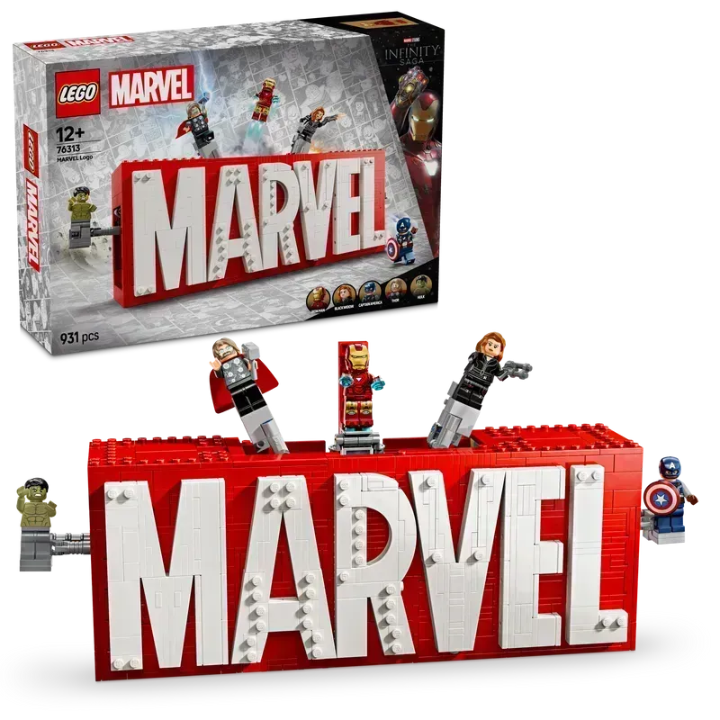 LEGO Marvel Logo and Figures 76313 Superheroes (Pre-Order: January 2025)