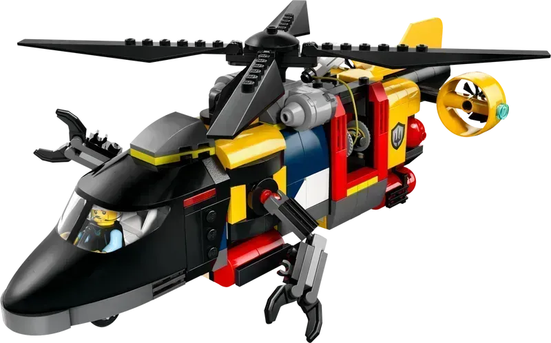 LEGO Helikopter, brandweerwagen en Onderzeeer 60462 City