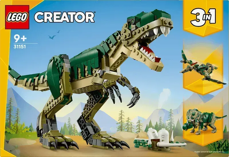 LEGO Angstaanjagende T-Rex 31151 Creator LEGO CREATOR 3 IN 1 @ 2TTOYS | Official LEGO shop😊🥰 LEGO €. 49.99