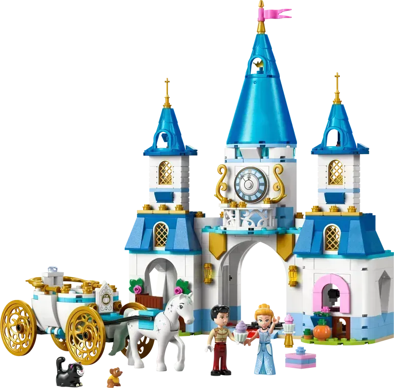 LEGO Assepoesters kasteel en paardenkoets 43275 Disney @ 2TTOYS | Official LEGO shop😊🥰 LEGO €. 67.99