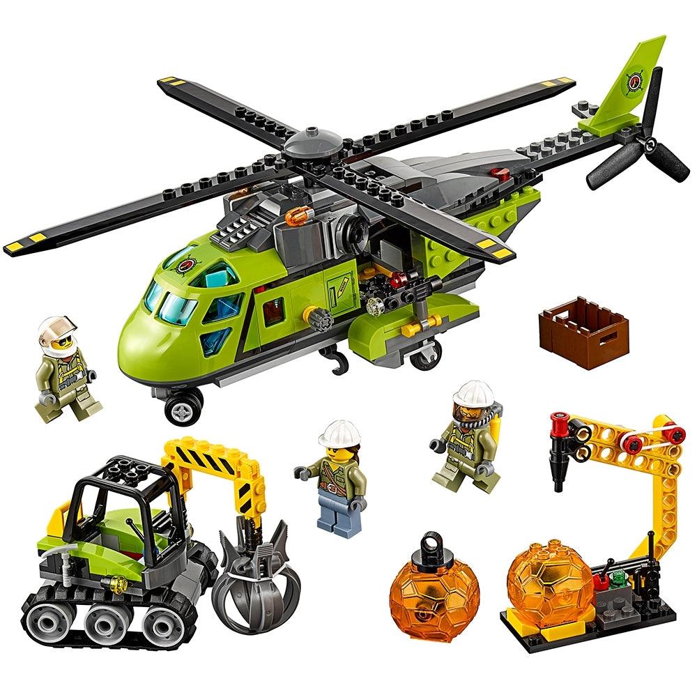 LEGO Bevoorrading helikopter 60123 City LEGO CITY VULKAANONDERZOEKERS @ 2TTOYS LEGO €. 64.99