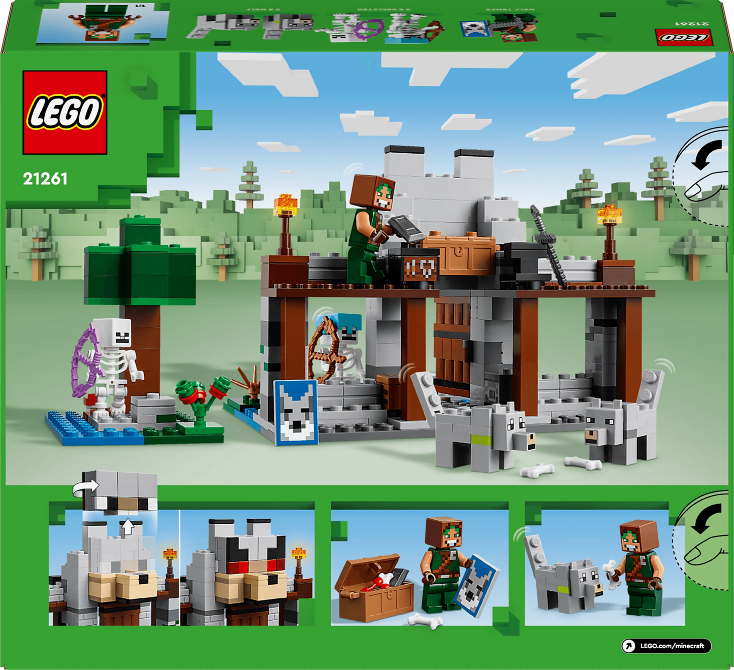 LEGO De wolvenburcht 21261 Minecraft (Pre-Order: verwacht juni) LEGO MINECRAFT @ 2TTOYS LEGO €. 29.49