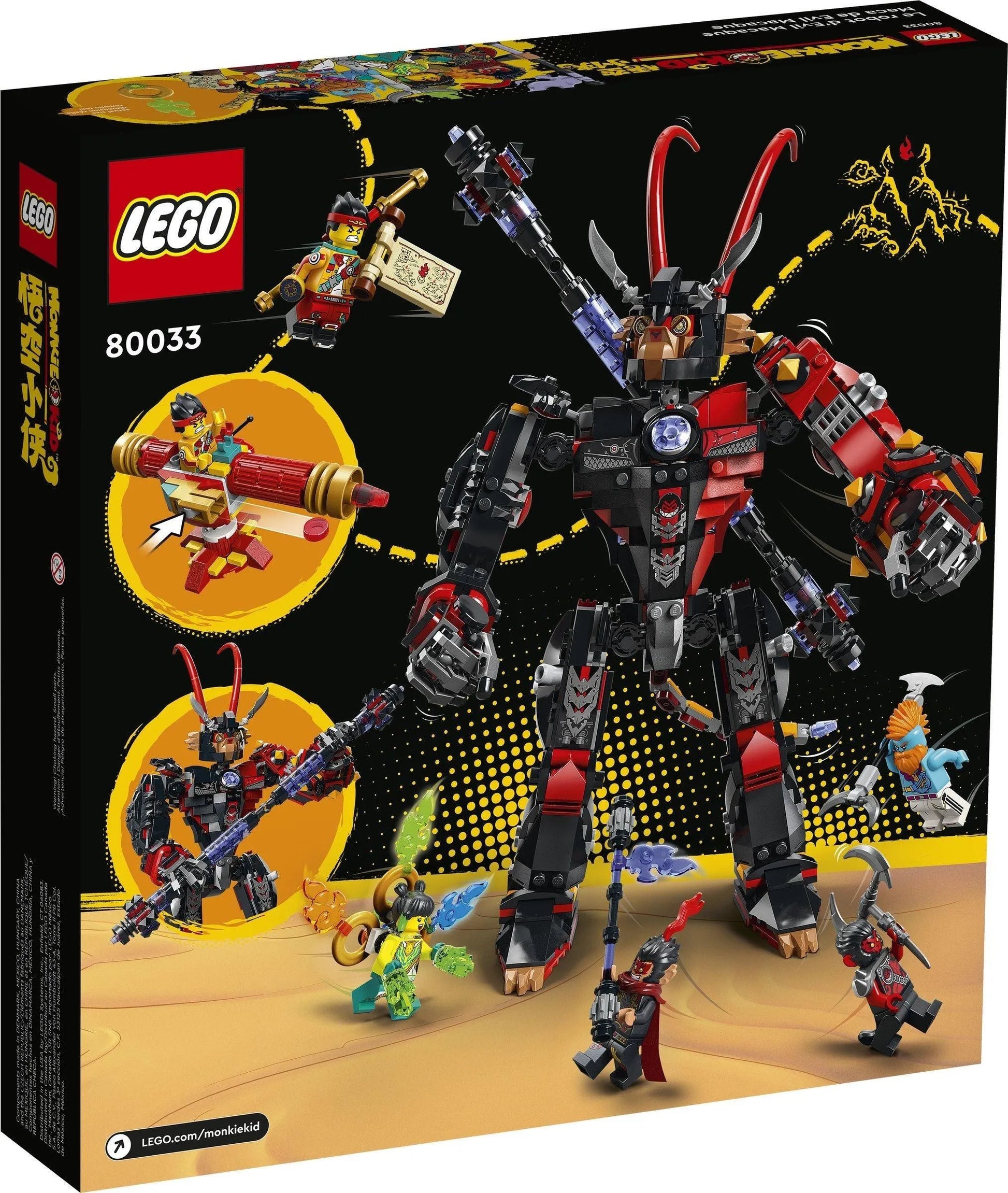 LEGO Evil Macaque's Mecha 80033 Monkie Kid LEGO Monkie Kid - Season 3 @ 2TTOYS | Official LEGO shop😊🥰 LEGO €. 89.99