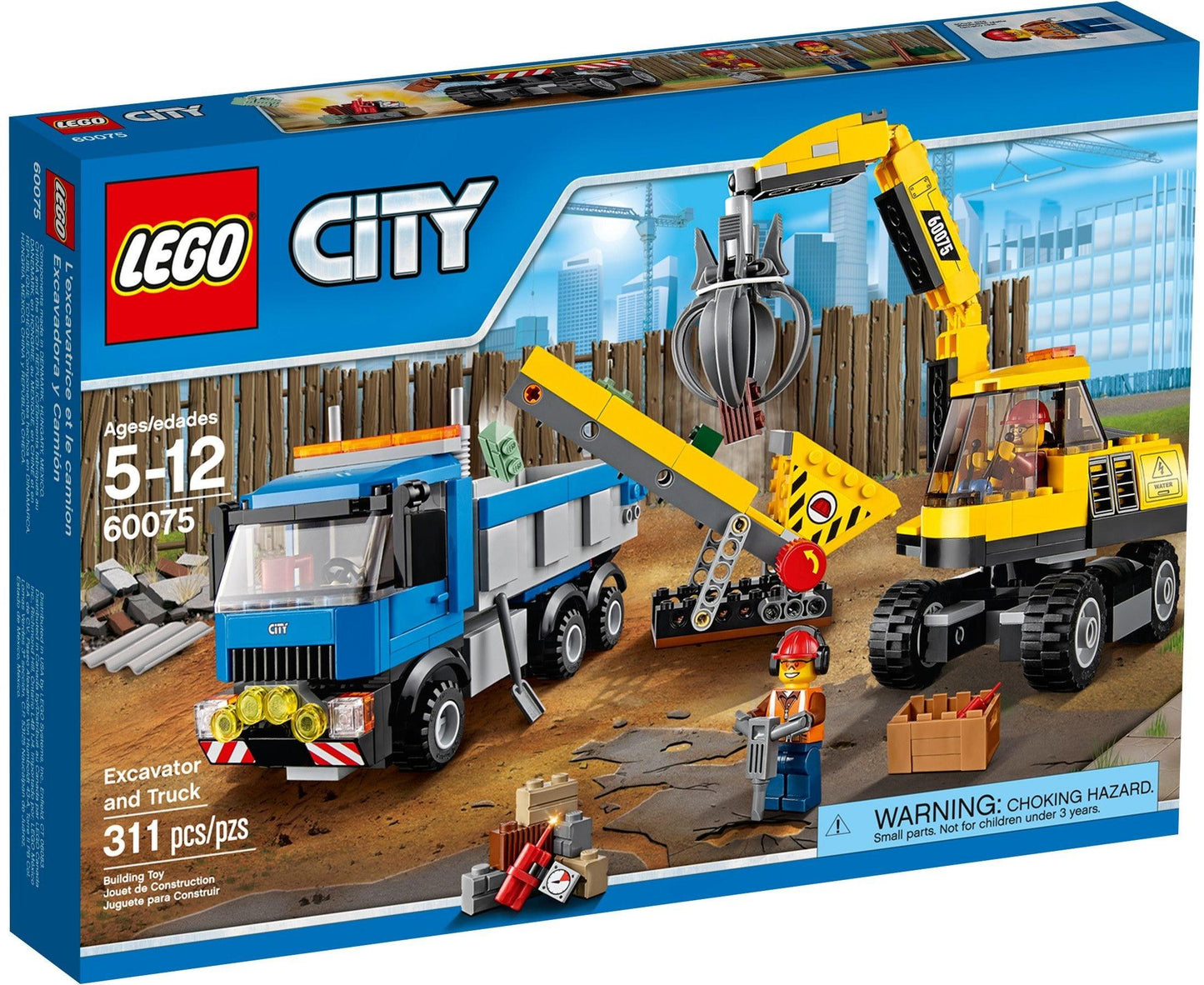 LEGO Graafmachine en vrachtwagen 60075 City LEGO CITY @ 2TTOYS | Official LEGO shop😊🥰 LEGO €. 39.99