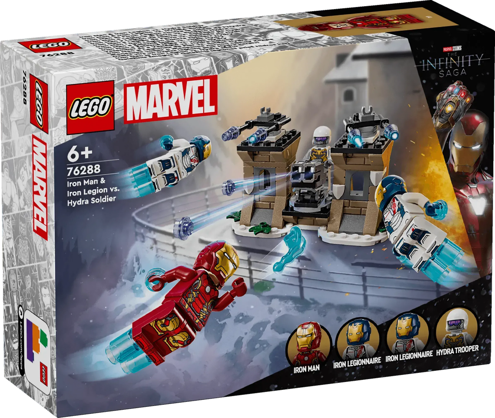 LEGO Iron Man & Iron Legion vs. Hydra soldaat 76288 Superheroes LEGO SUPERHEROES @ 2TTOYS | Official LEGO shop😊🥰 LEGO €. 18.99