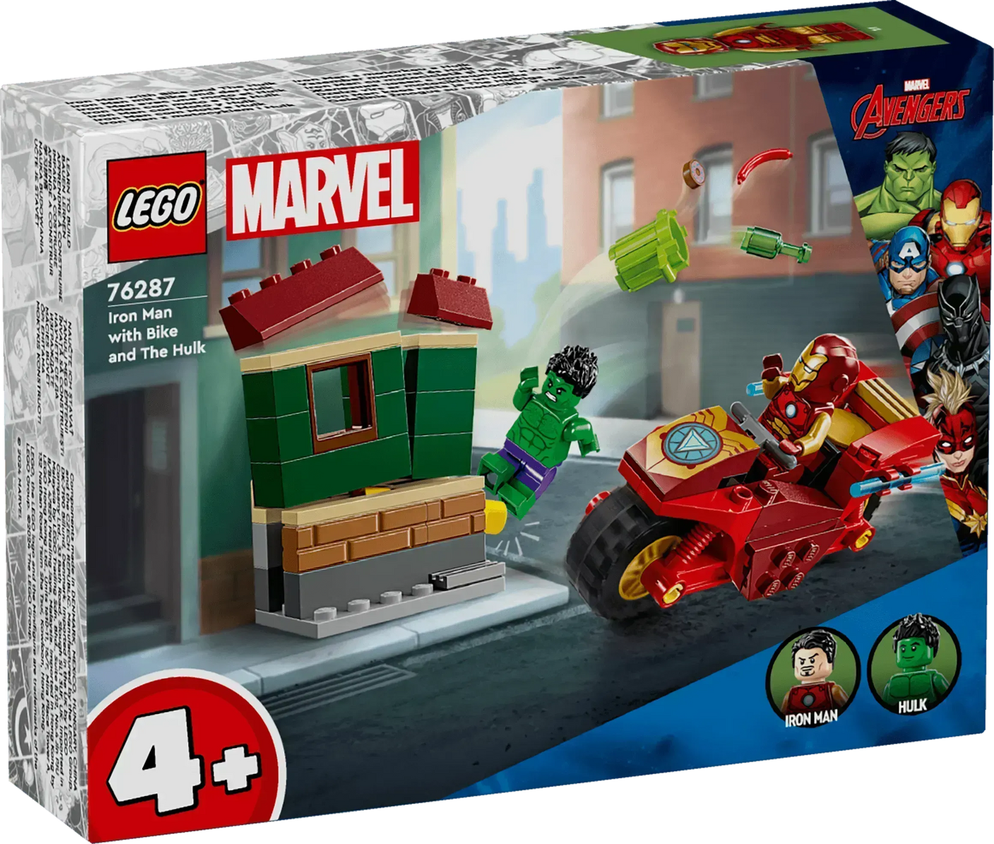 LEGO Iron Man with Bike and The Hulk 76287 Superheroes SUPERHEROES @ 2TTOYS | Official LEGO shop😊🥰 LEGO €. 12.99