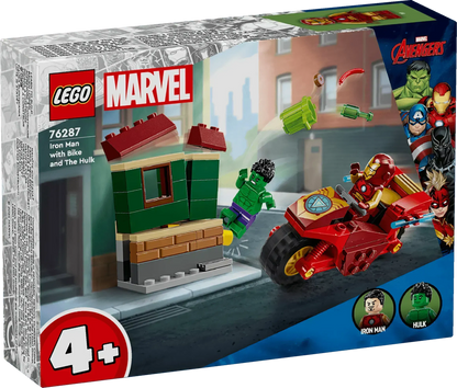 LEGO Iron Man with Bike and The Hulk 76287 Superheroes SUPERHEROES @ 2TTOYS | Official LEGO shop😊🥰 LEGO €. 12.99