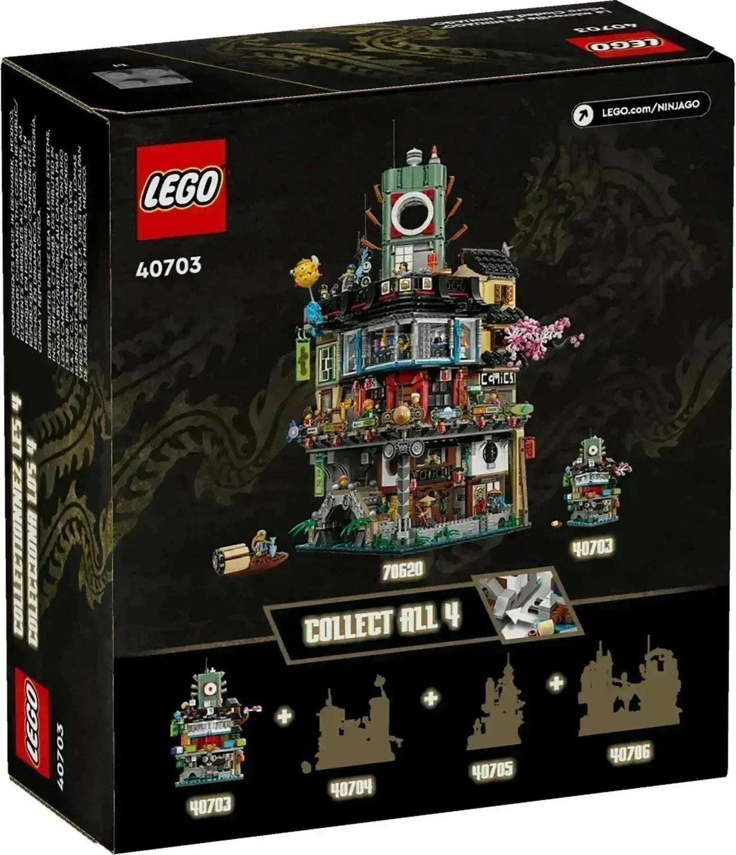 LEGO Micro NINJAGO City: Bouw je eigen mini NINJAGO stad 40703 Ninjago LEGO NINJAGO @ 2TTOYS | Official LEGO shop😊🥰 LEGO €. 29.99